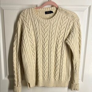 Ralph Lauren Cream Cable Knit Sweater